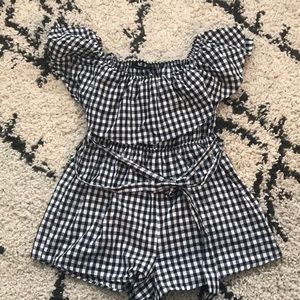 COPY - Black and white ruffle jumpsuit